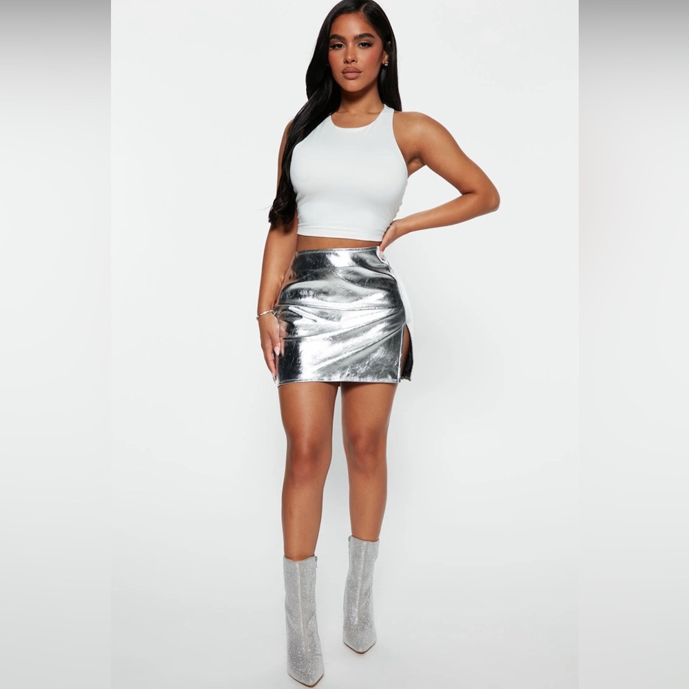Mini Silver Skirt